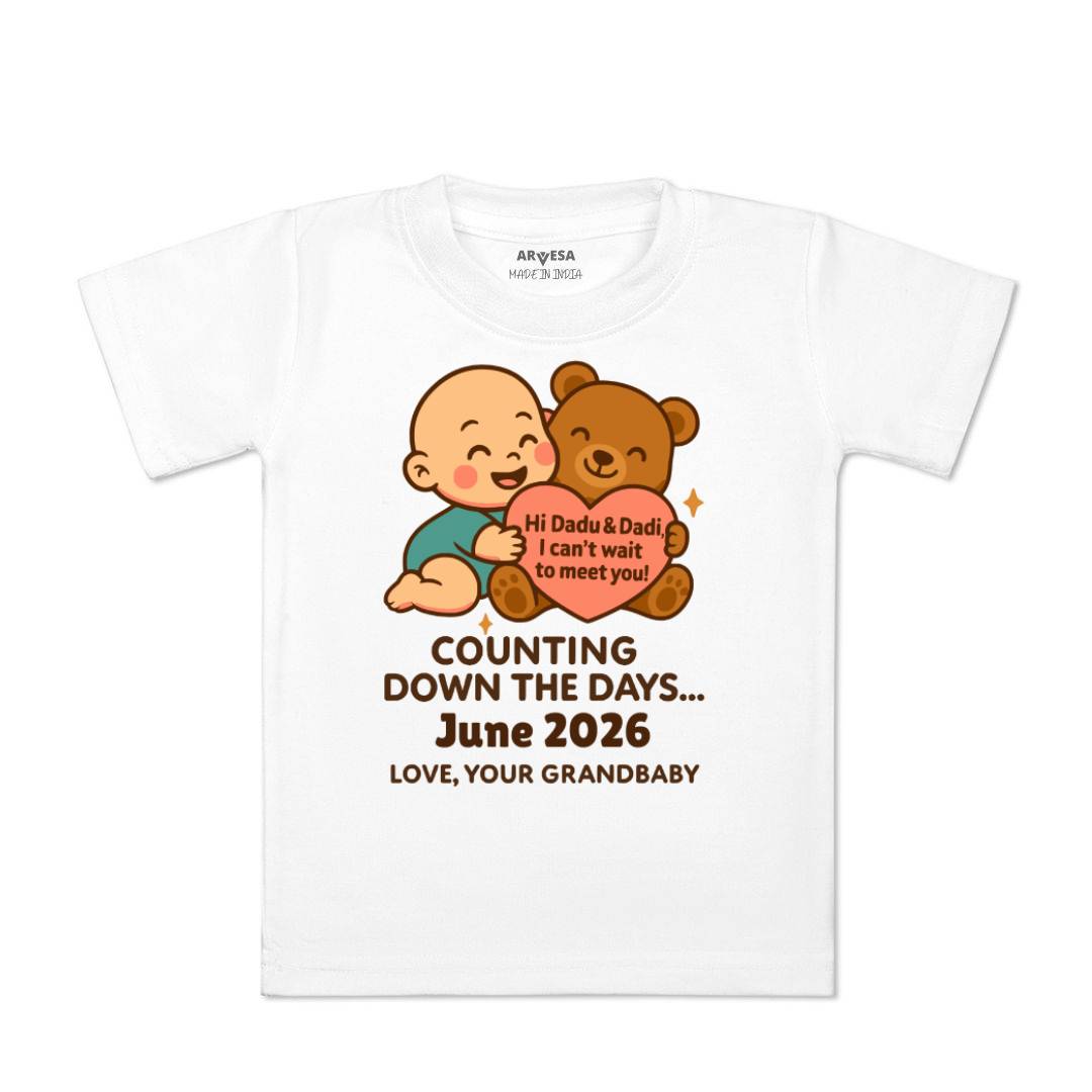 Arvesa Dadu Dadi Cant Wait To Meet You Baby Boy & Girl Dress