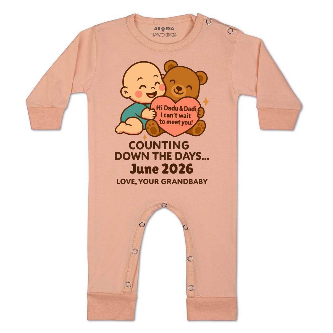 Arvesa Dadu Dadi Cant Wait To Meet You Baby Boy & Girl Dress