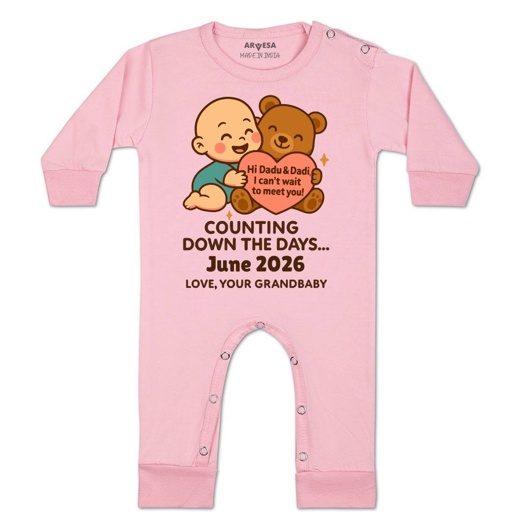 Arvesa Dadu Dadi Cant Wait To Meet You Baby Boy & Girl Dress