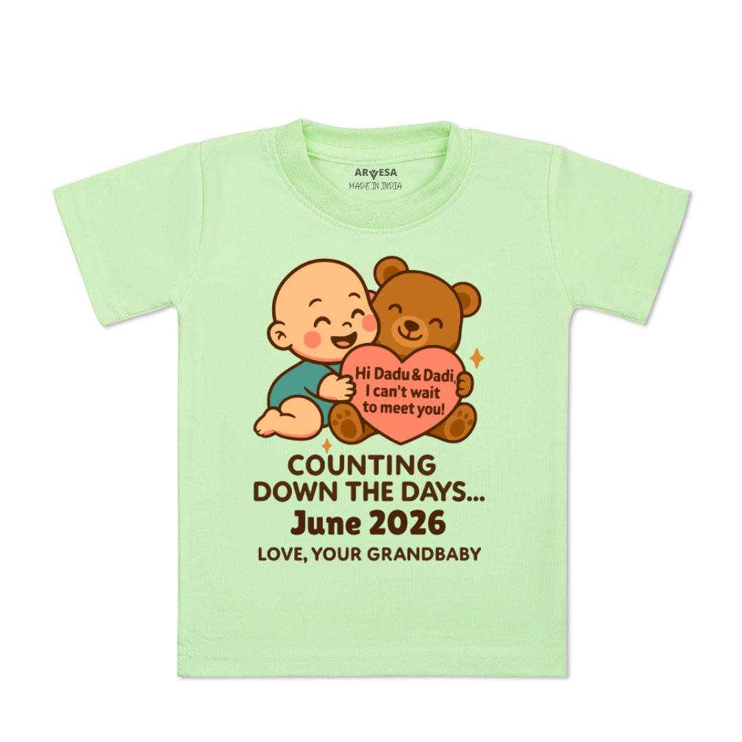 Arvesa Dadu Dadi Cant Wait To Meet You Baby Boy & Girl Dress