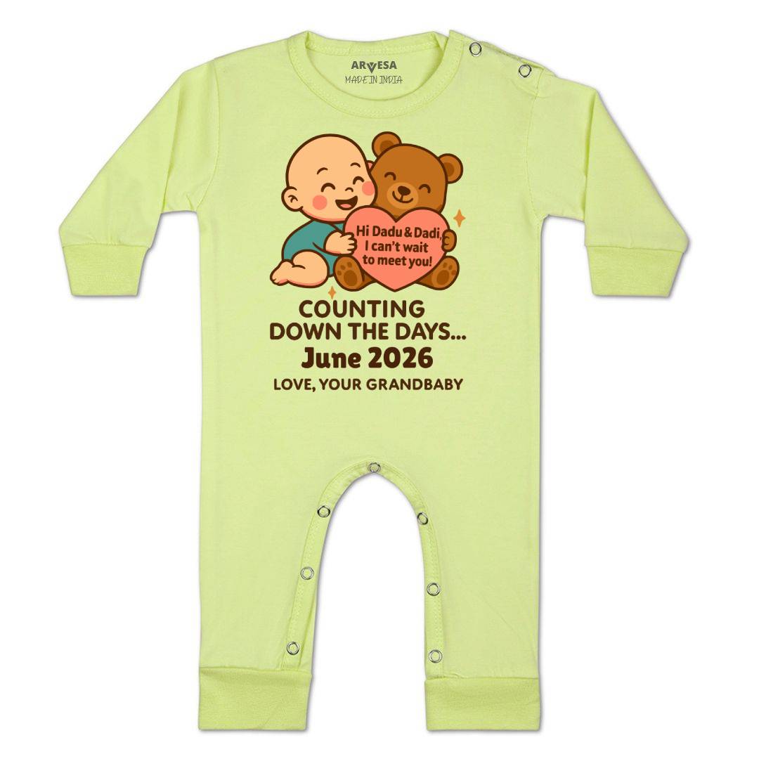 Arvesa Dadu Dadi Cant Wait To Meet You Baby Boy & Girl Dress