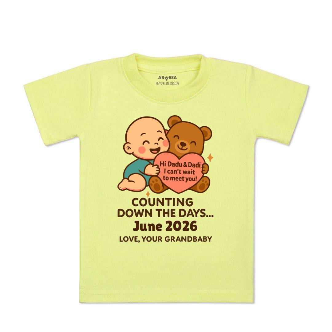 Arvesa Dadu Dadi Cant Wait To Meet You Baby Boy & Girl Dress