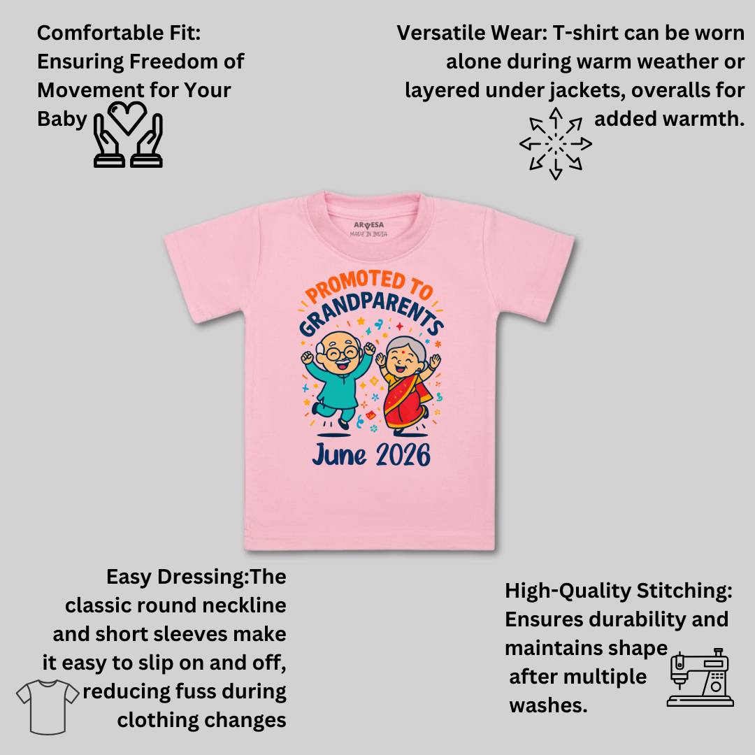 Arvesa Promoted To Grandparents Baby Boy & Girl Dress