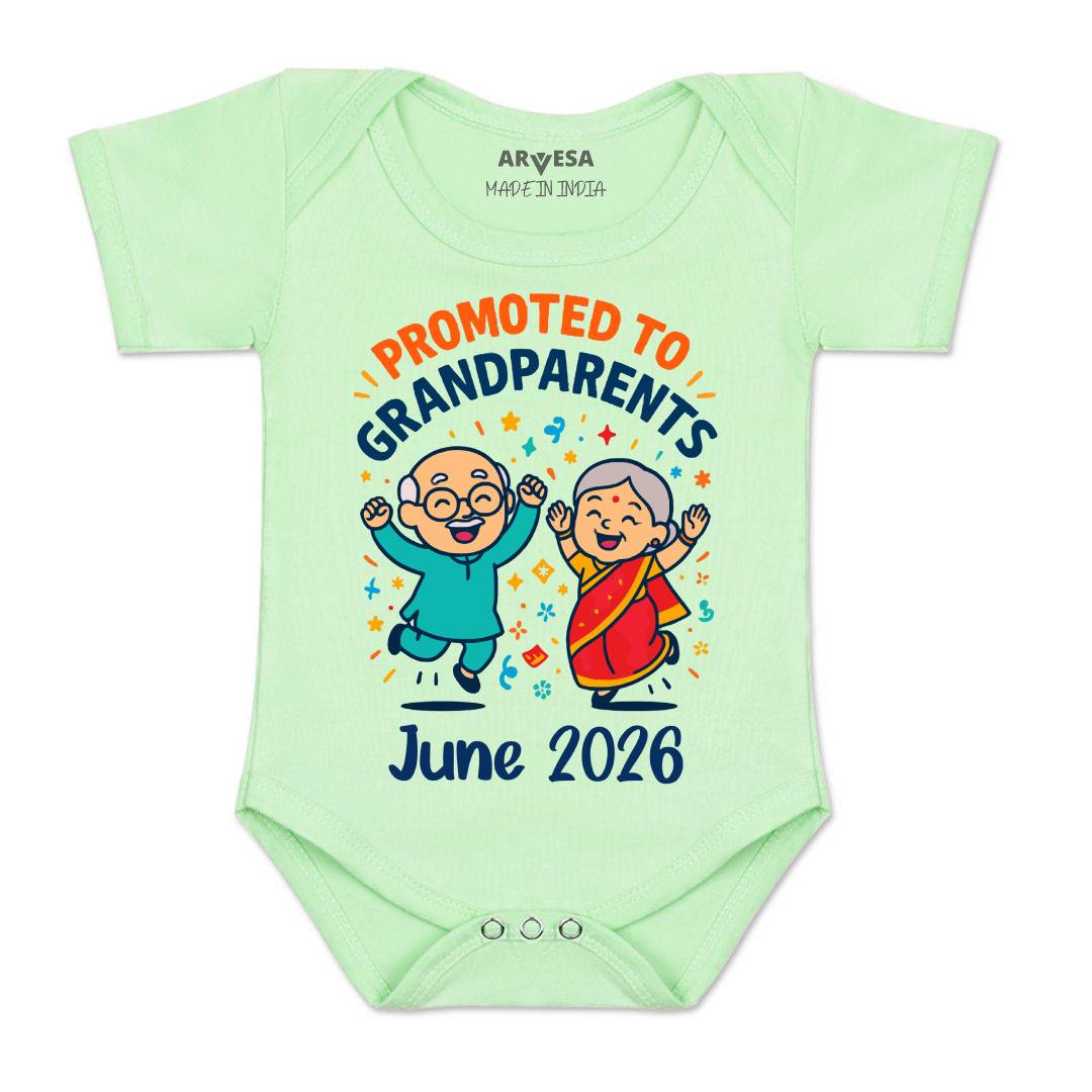Arvesa Promoted To Grandparents Baby Boy & Girl Dress