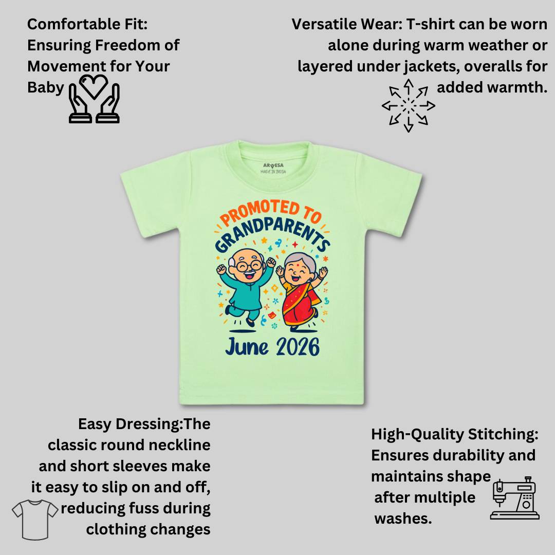 Arvesa Promoted To Grandparents Baby Boy & Girl Dress