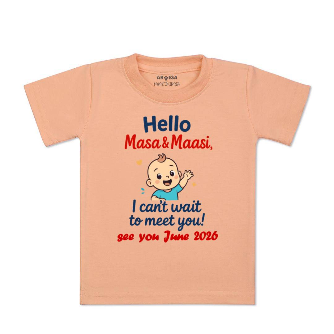 Arvesa Hello Maasi I can't Wait To Meet You Baby Boy & Girl Dress