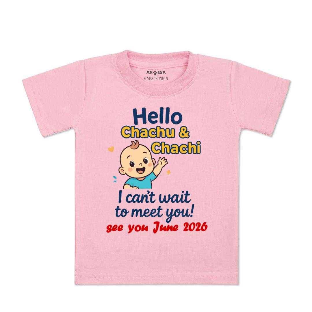 Arvesa Hello Chachu I can't Wait To Meet You Baby Boy & Girl Dress