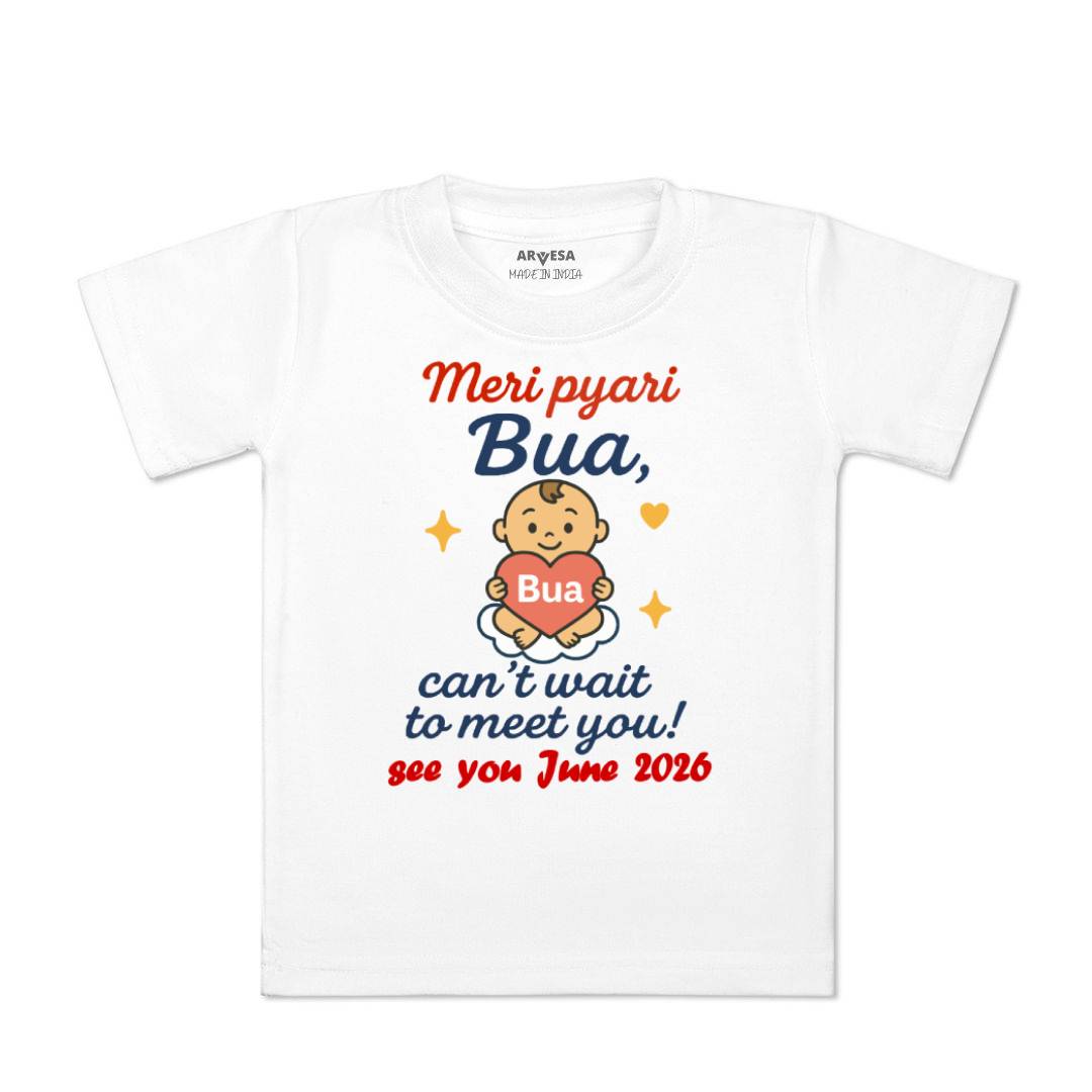 Arvesa Hello Bua I can't Wait To Meet You Baby Boy & Girl Dress