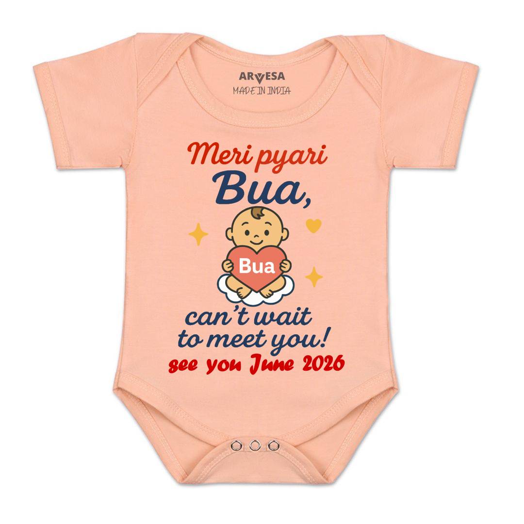 Arvesa Hello Bua I can't Wait To Meet You Baby Boy & Girl Dress