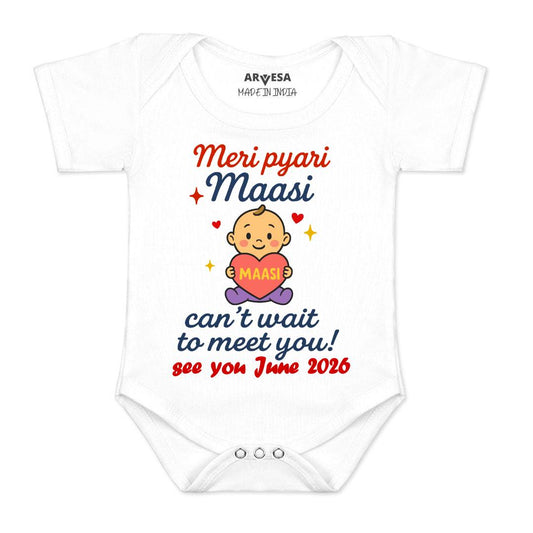 Arvesa Hello Maasi I can't Wait To Meet You Baby Boy & Girl Dress