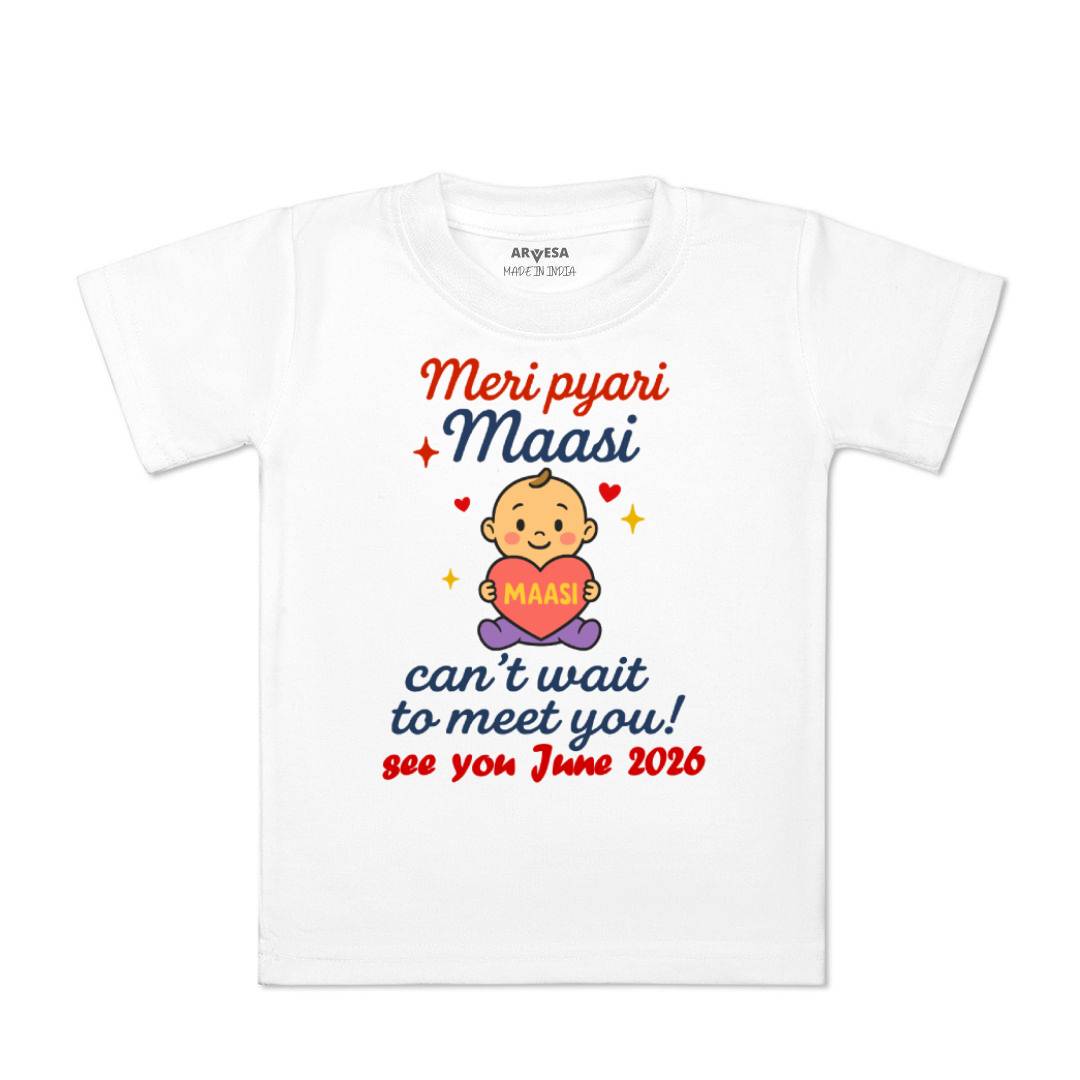 Arvesa Hello Maasi I can't Wait To Meet You Baby Boy & Girl Dress