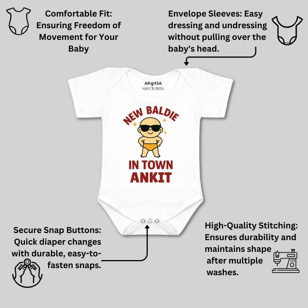Arvesa New Baldie in The Town Baby Boy & Girl Dress