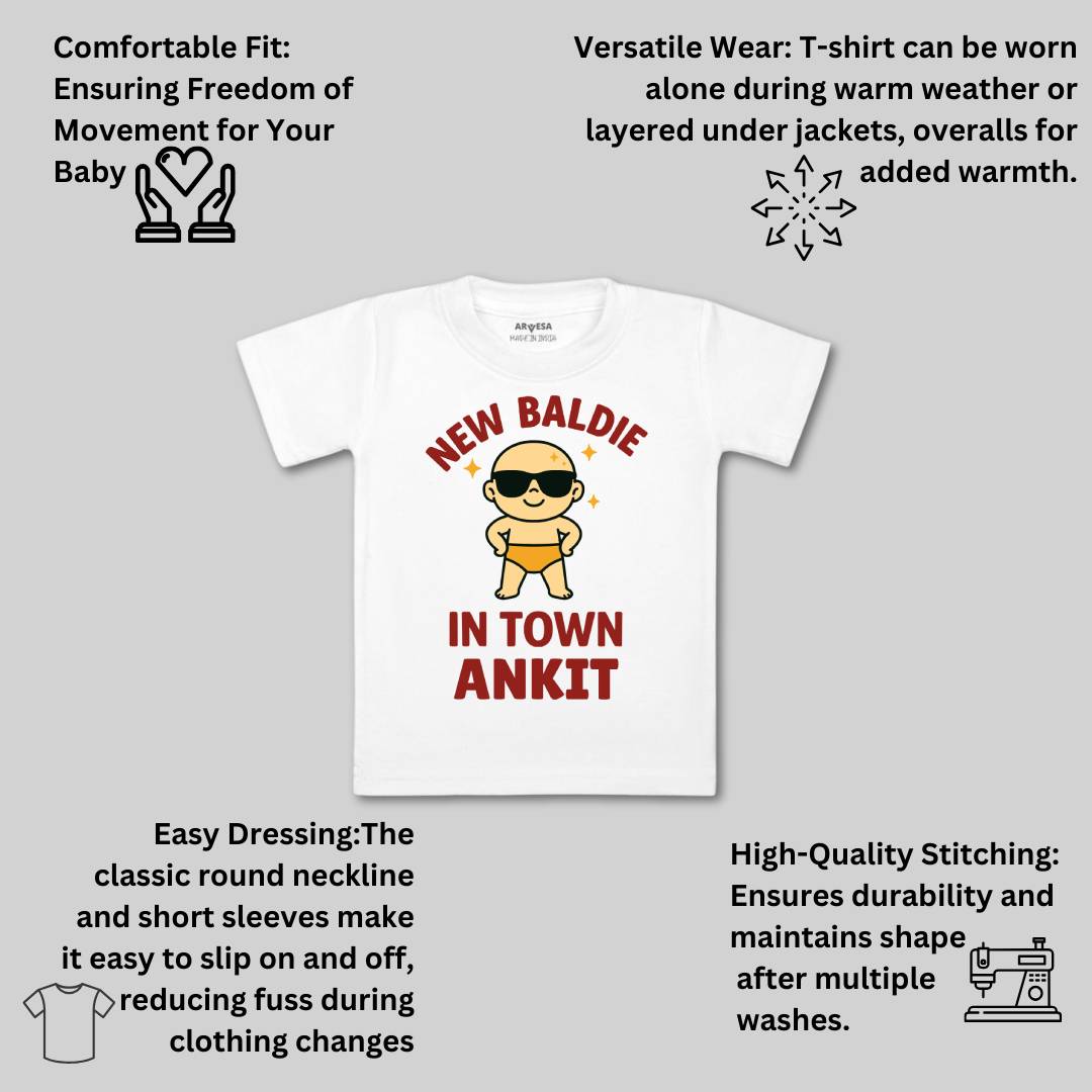 Arvesa New Baldie in The Town Baby Boy & Girl Dress