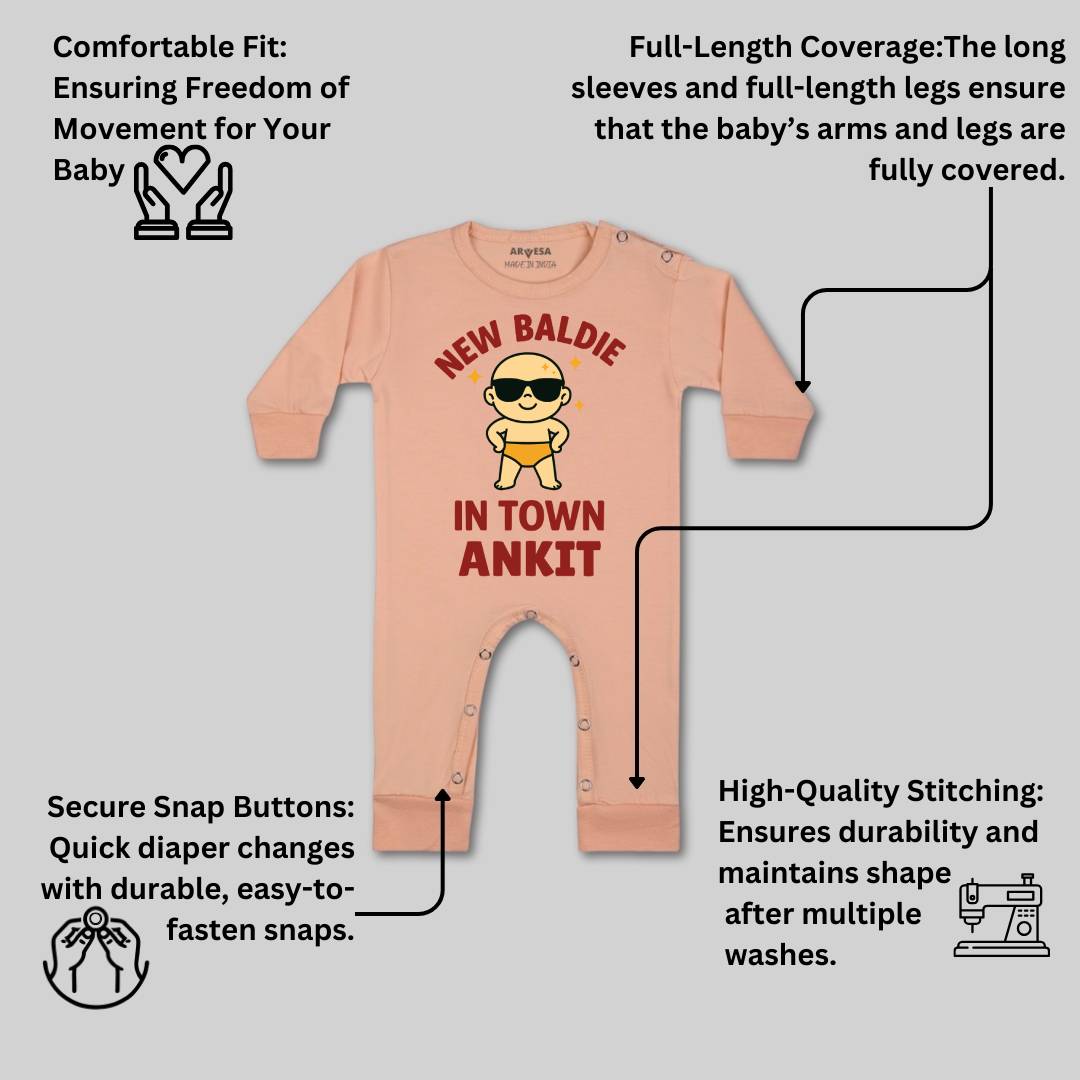 Arvesa New Baldie in The Town Baby Boy & Girl Dress
