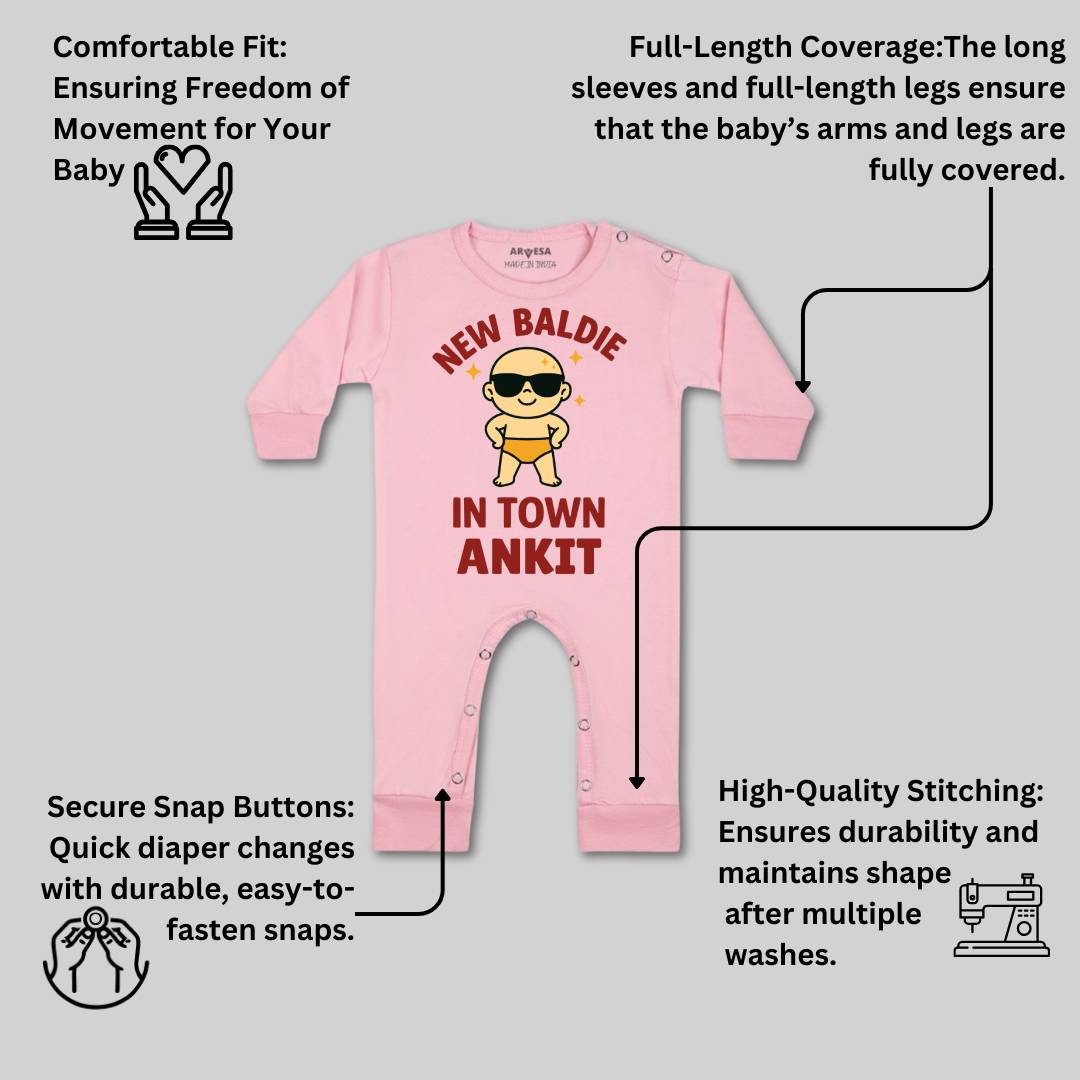 Arvesa New Baldie in The Town Baby Boy & Girl Dress