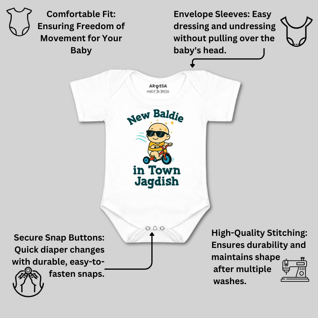 Arvesa New Baldie in The Town Baby Boy & Girl Dress