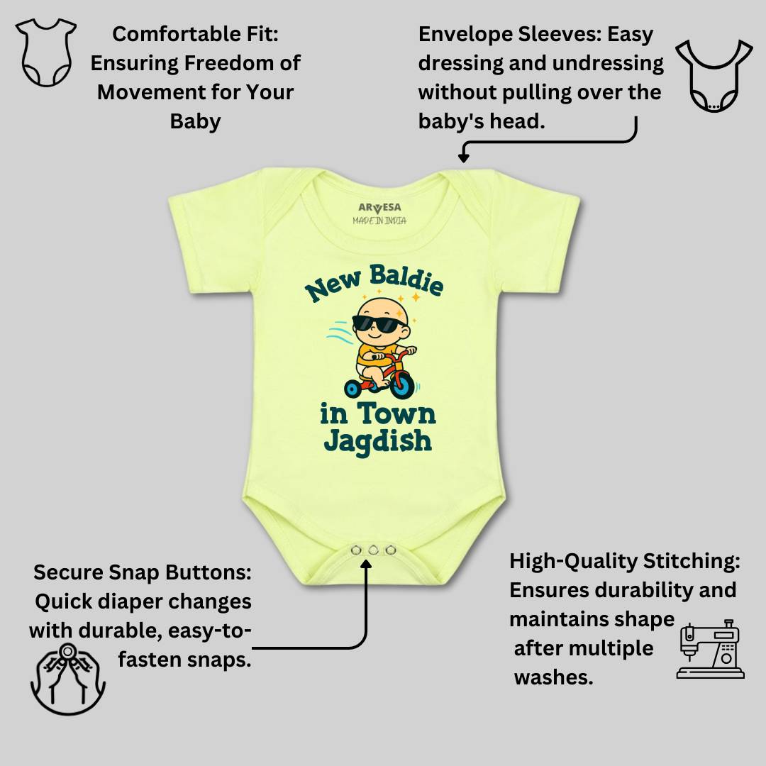 Arvesa New Baldie in The Town Baby Boy & Girl Dress