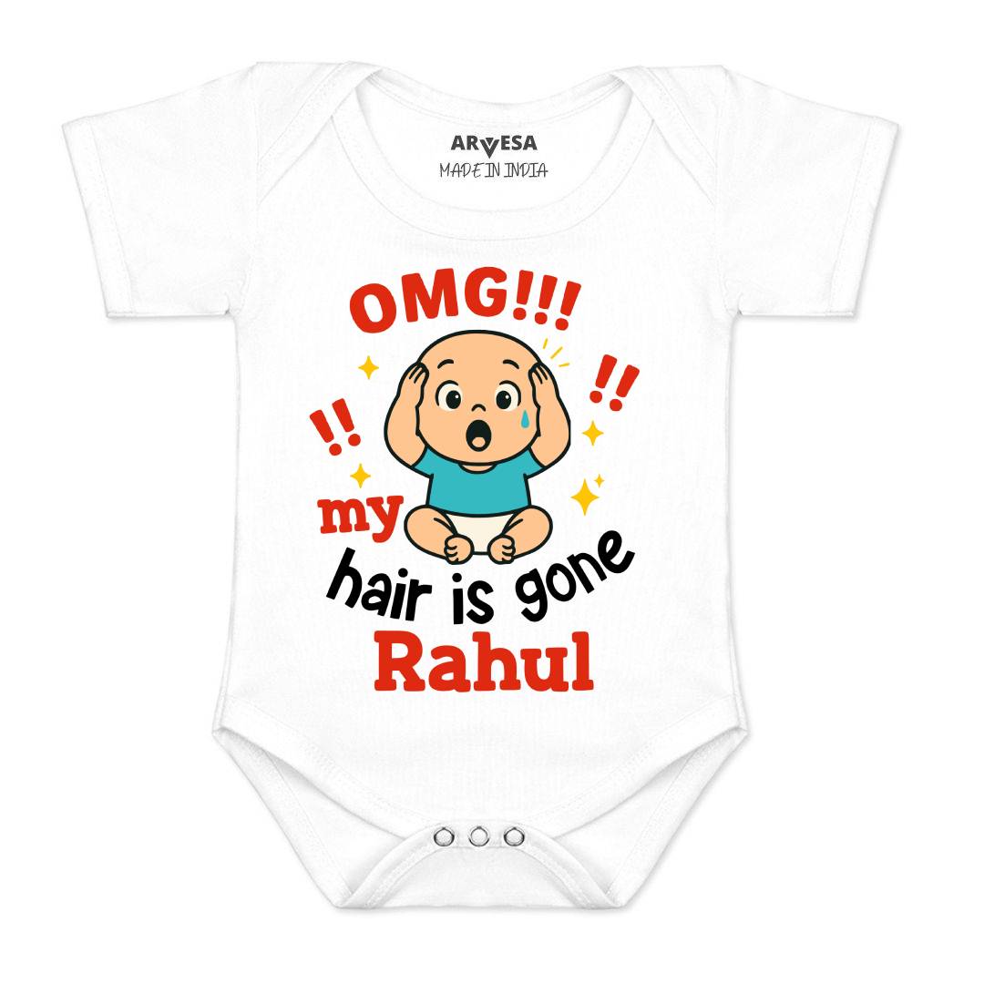Arvesa Omg My Hair is Gone Baby Boy & Girl Dress