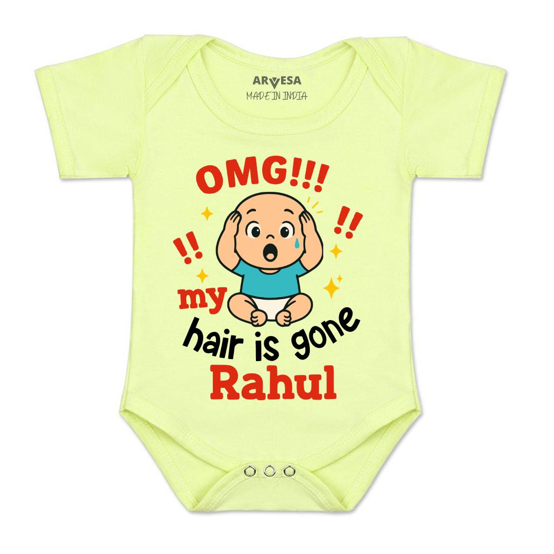 Arvesa Omg My Hair is Gone Baby Boy & Girl Dress