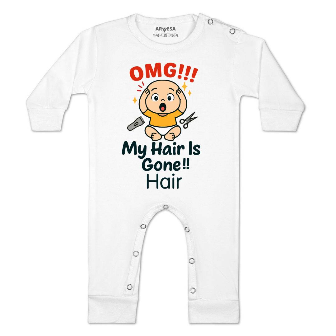 Arvesa Omg My Hair is Gone Baby Boy & Girl Dress