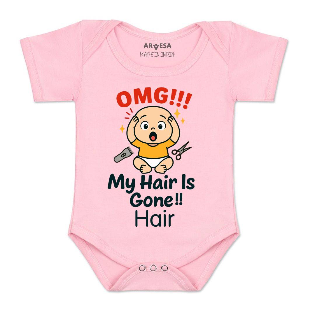 Arvesa Omg My Hair is Gone Baby Boy & Girl Dress