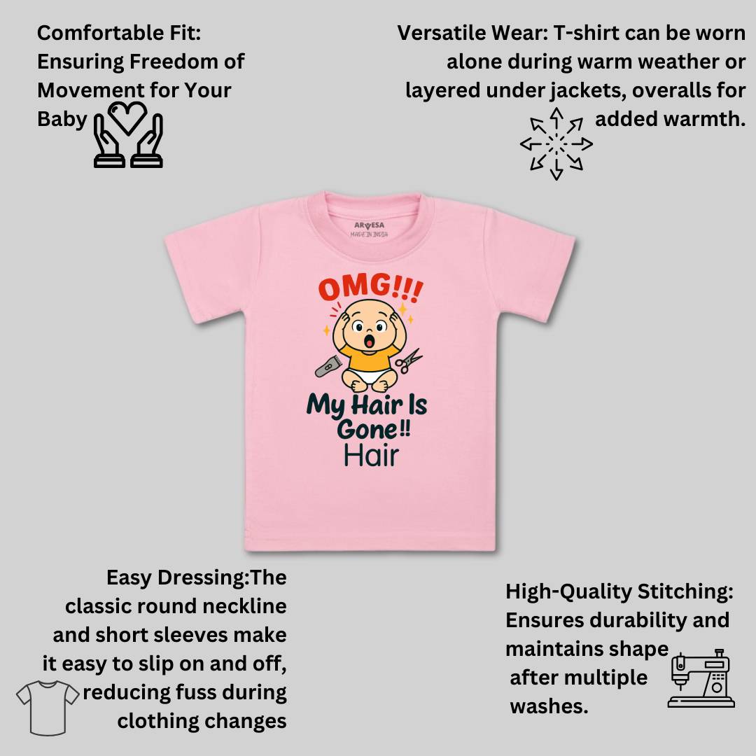 Arvesa Omg My Hair is Gone Baby Boy & Girl Dress