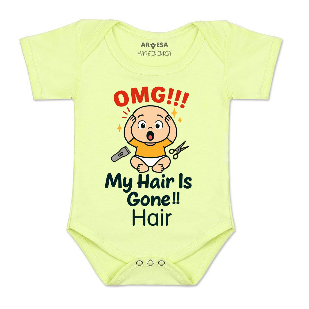 Arvesa Omg My Hair is Gone Baby Boy & Girl Dress
