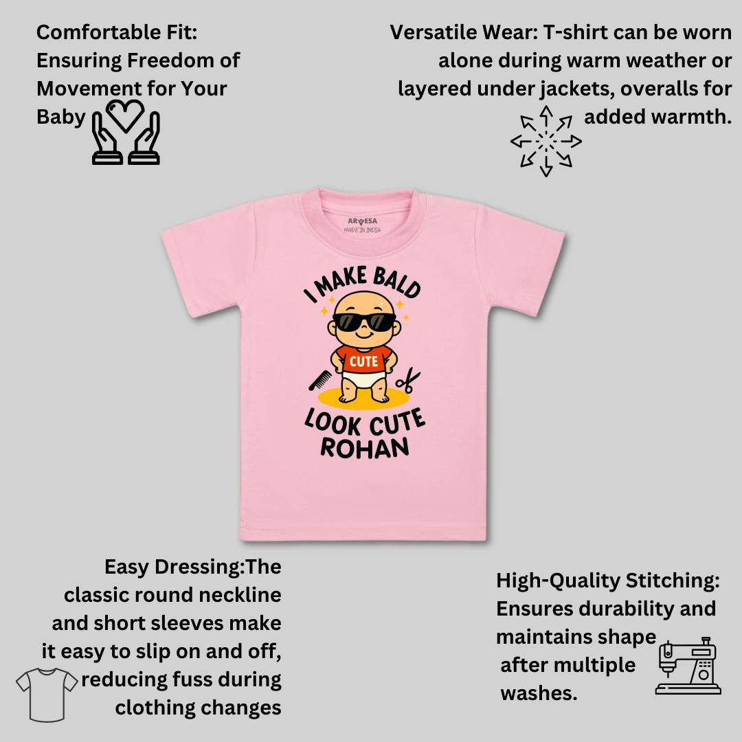 Arvesa I Make Bald Look Cute Baby Boy & Girl Dress