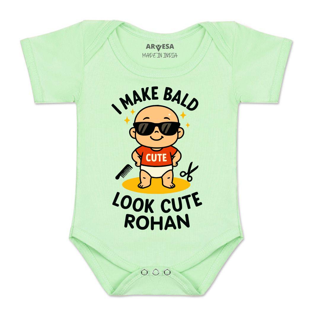 Arvesa I Make Bald Look Cute Baby Boy & Girl Dress