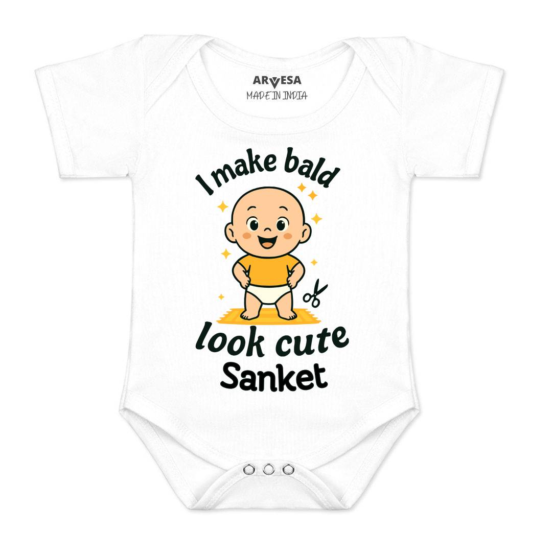 Arvesa I Make Bald Look Cute Baby Boy & Girl Dress