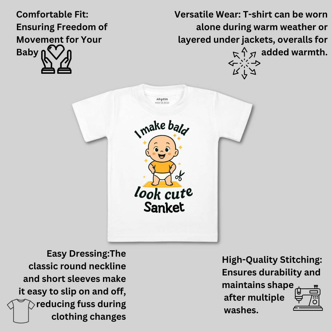 Arvesa I Make Bald Look Cute Baby Boy & Girl Dress