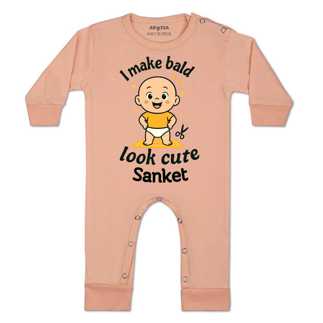 Arvesa I Make Bald Look Cute Baby Boy & Girl Dress