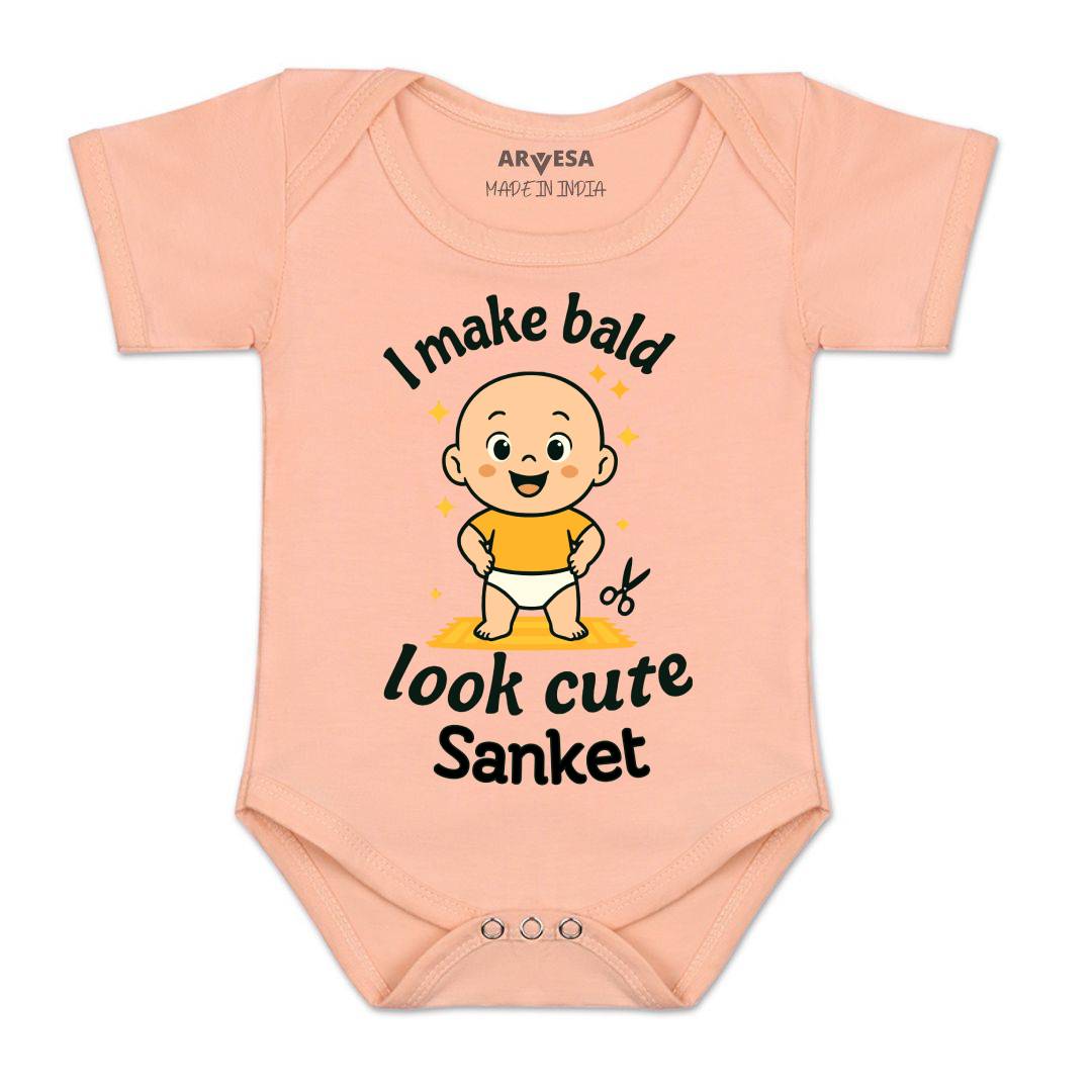Arvesa I Make Bald Look Cute Baby Boy & Girl Dress