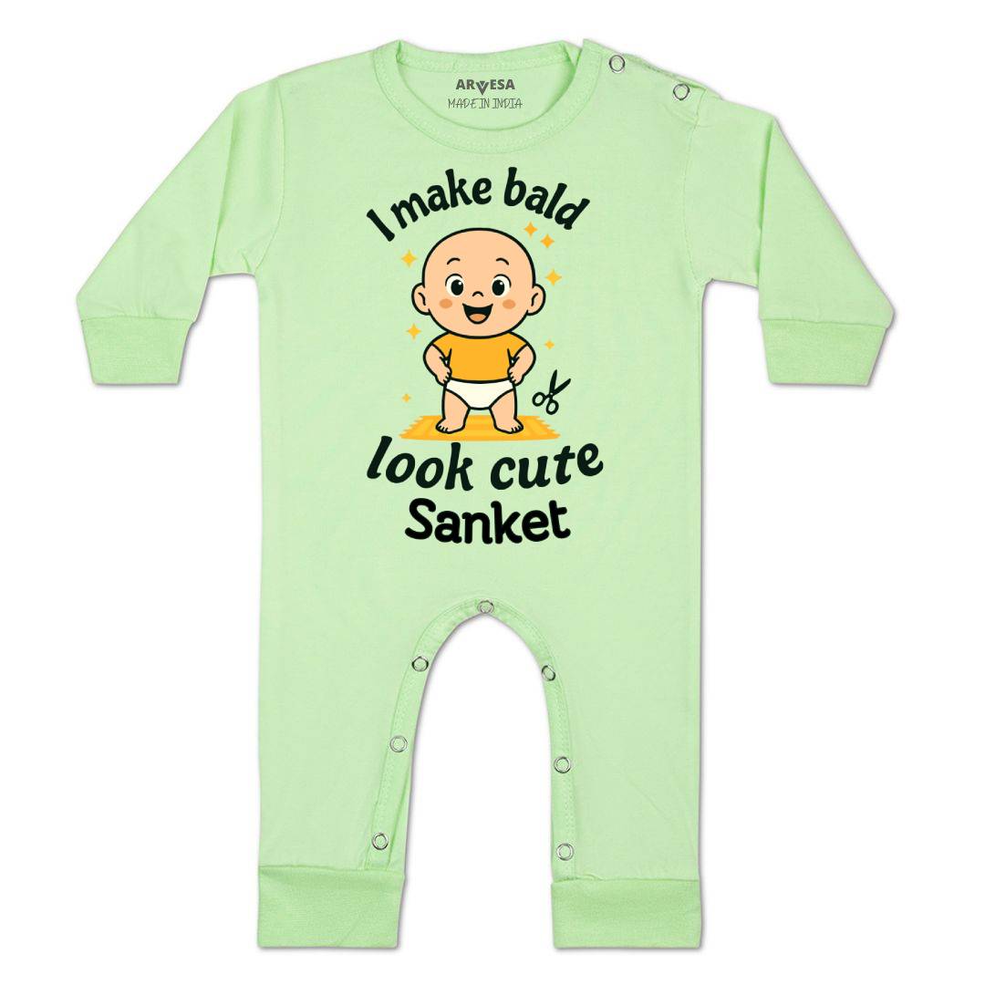 Arvesa I Make Bald Look Cute Baby Boy & Girl Dress