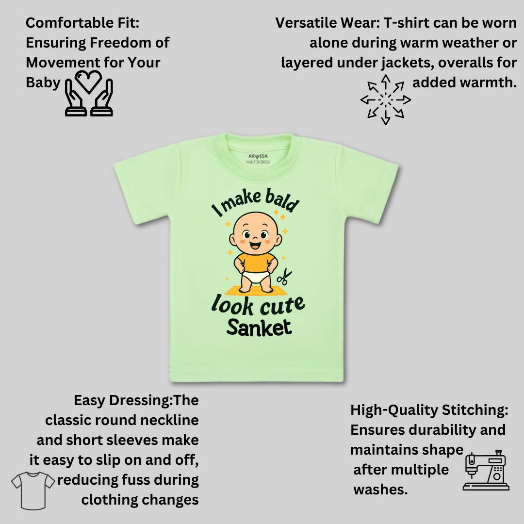 Arvesa I Make Bald Look Cute Baby Boy & Girl Dress