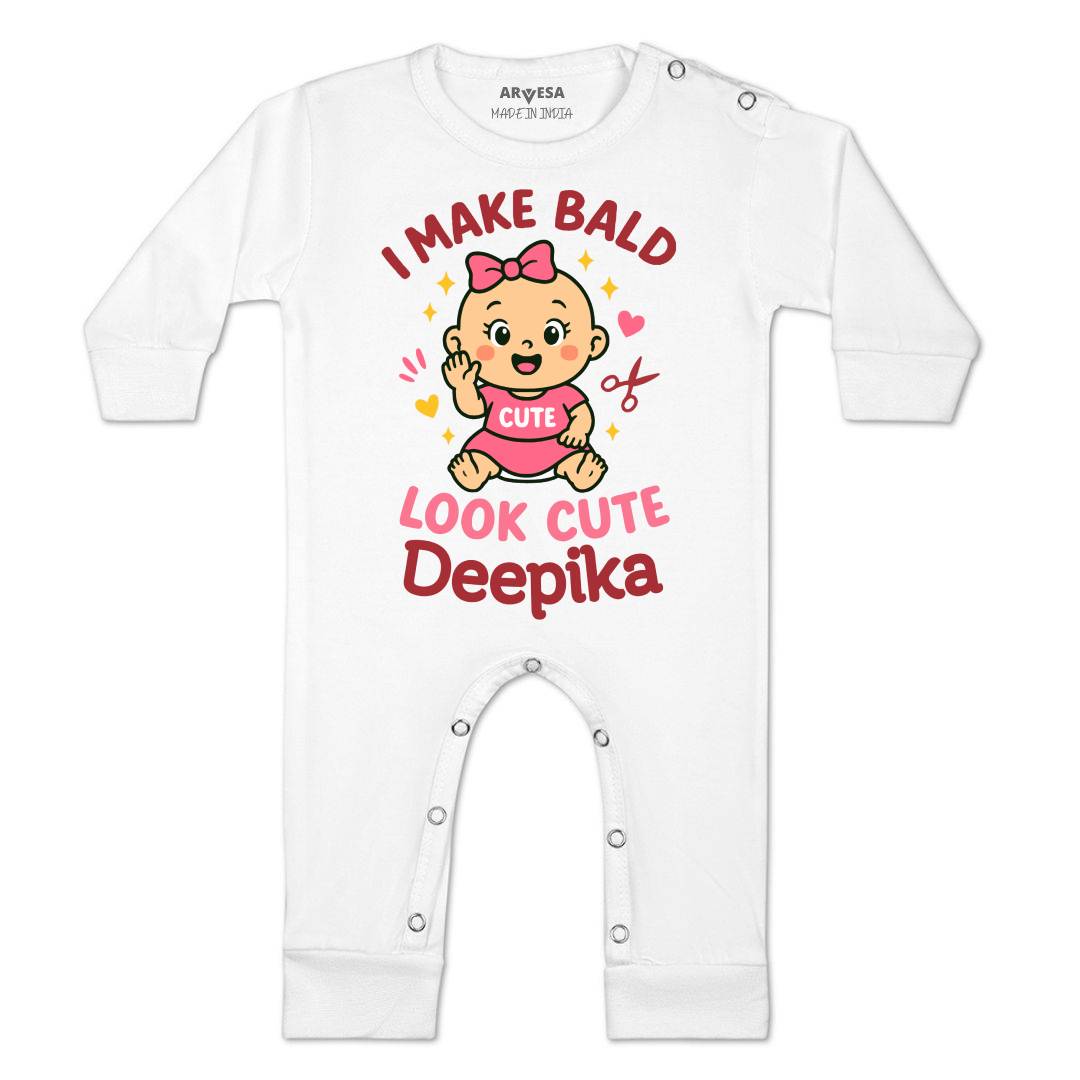 Arvesa I Make Bald Look Cute Baby Boy & Girl Dress