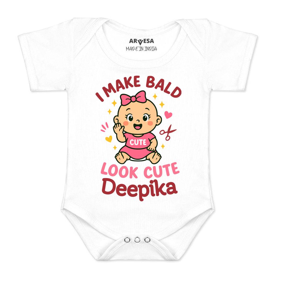 Arvesa I Make Bald Look Cute Baby Boy & Girl Dress