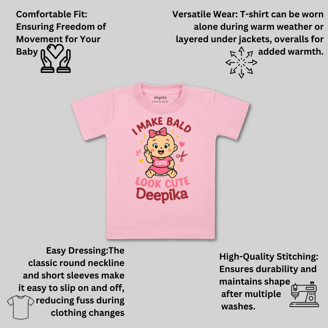 Arvesa I Make Bald Look Cute Baby Boy & Girl Dress
