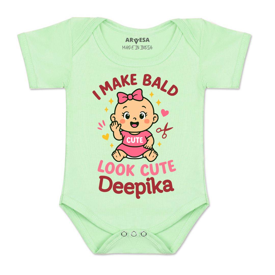 Arvesa I Make Bald Look Cute Baby Boy & Girl Dress