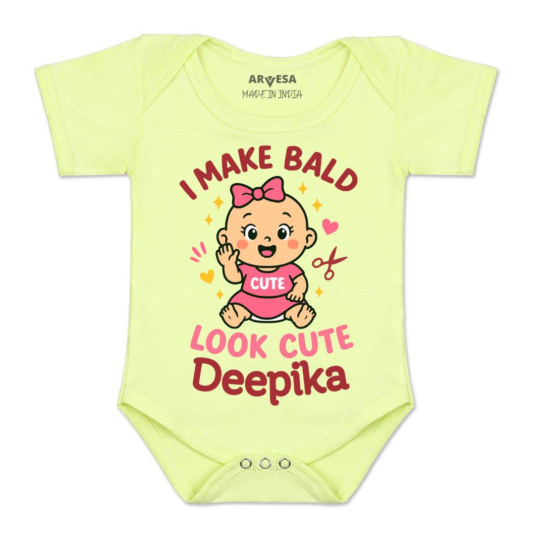Arvesa I Make Bald Look Cute Baby Boy & Girl Dress