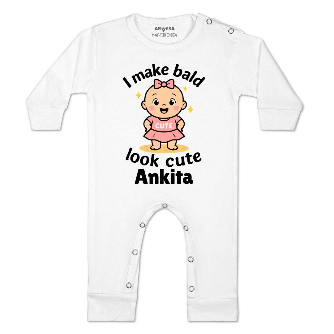 Arvesa I Make Bald Look Cute Baby Boy & Girl Dress