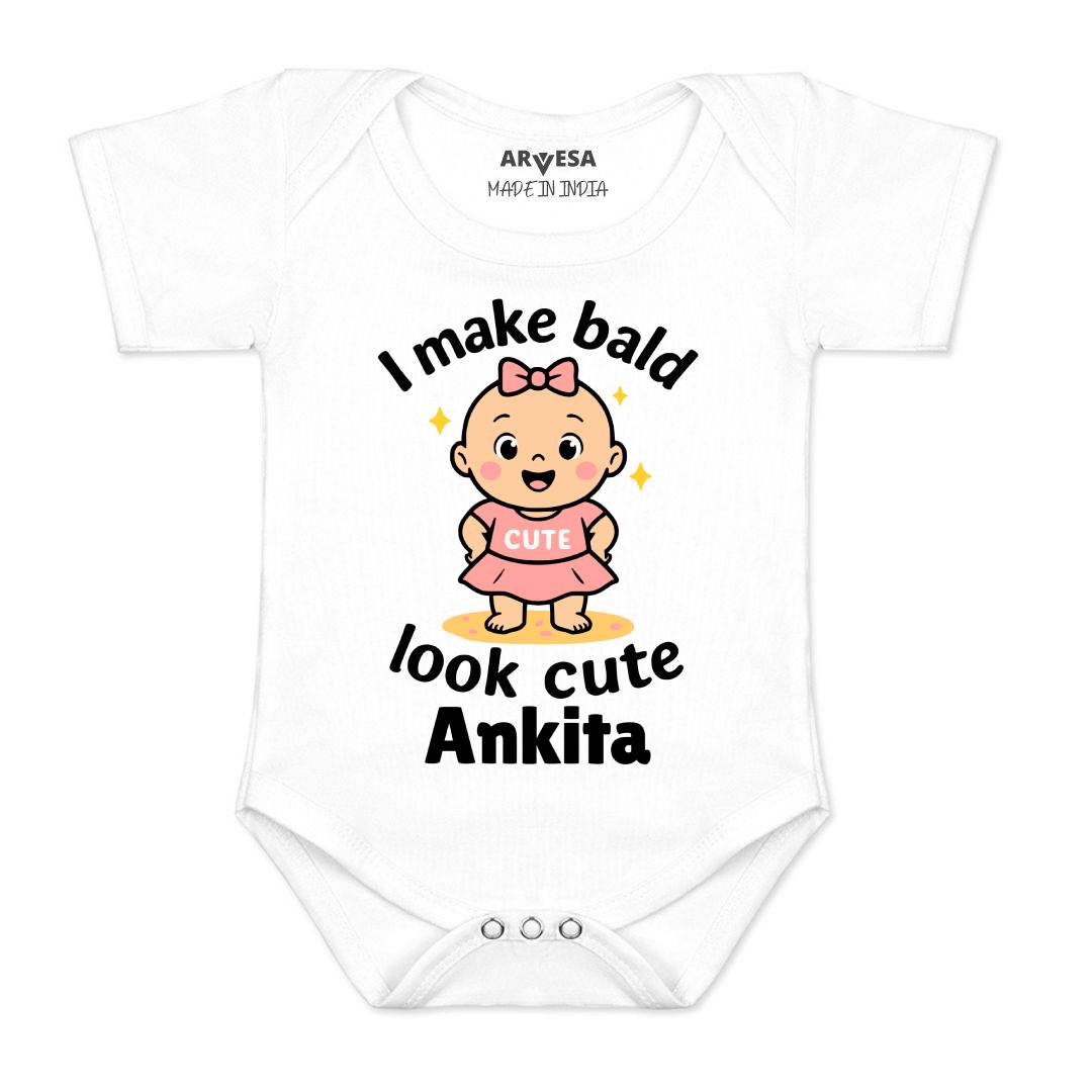 Arvesa I Make Bald Look Cute Baby Boy & Girl Dress