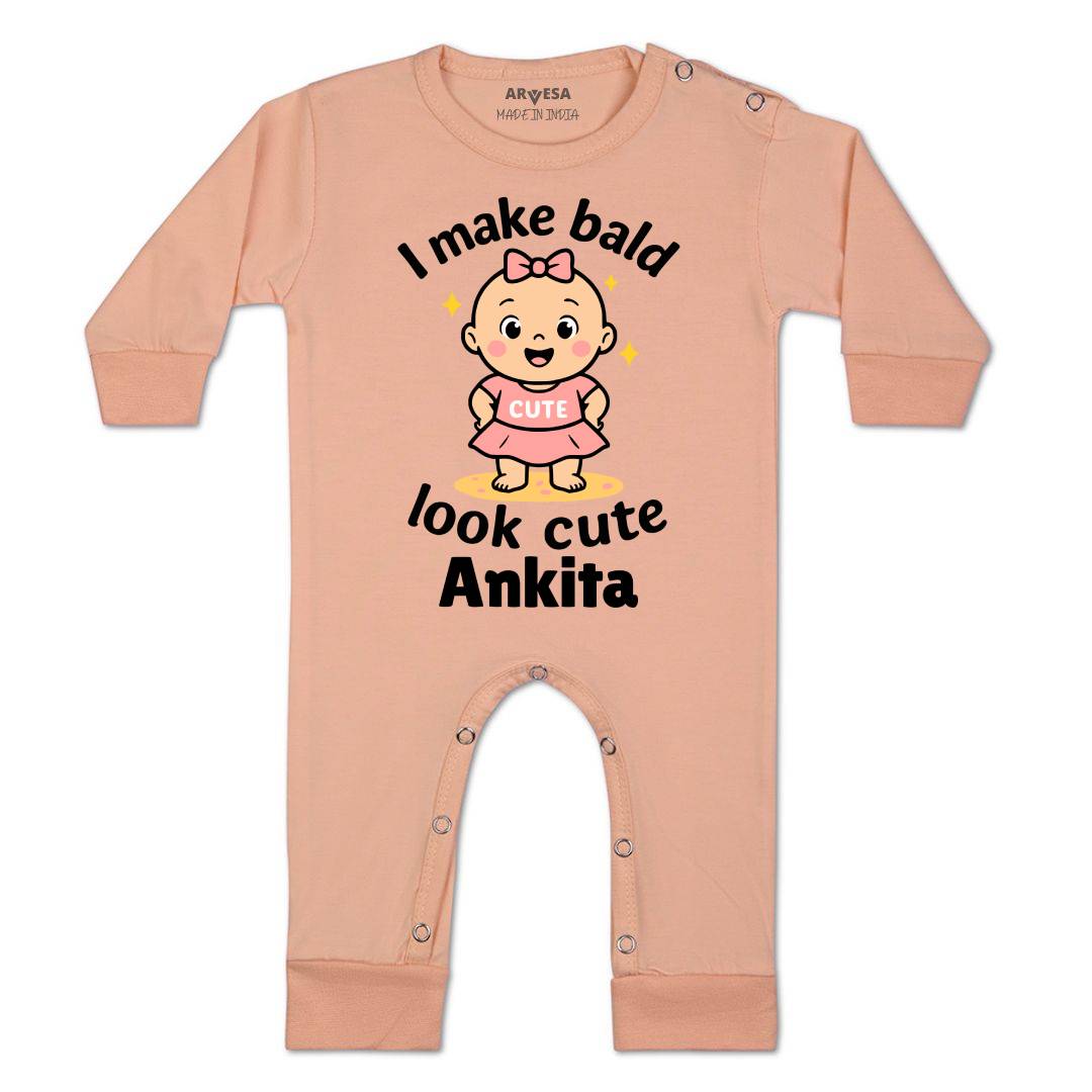 Arvesa I Make Bald Look Cute Baby Boy & Girl Dress