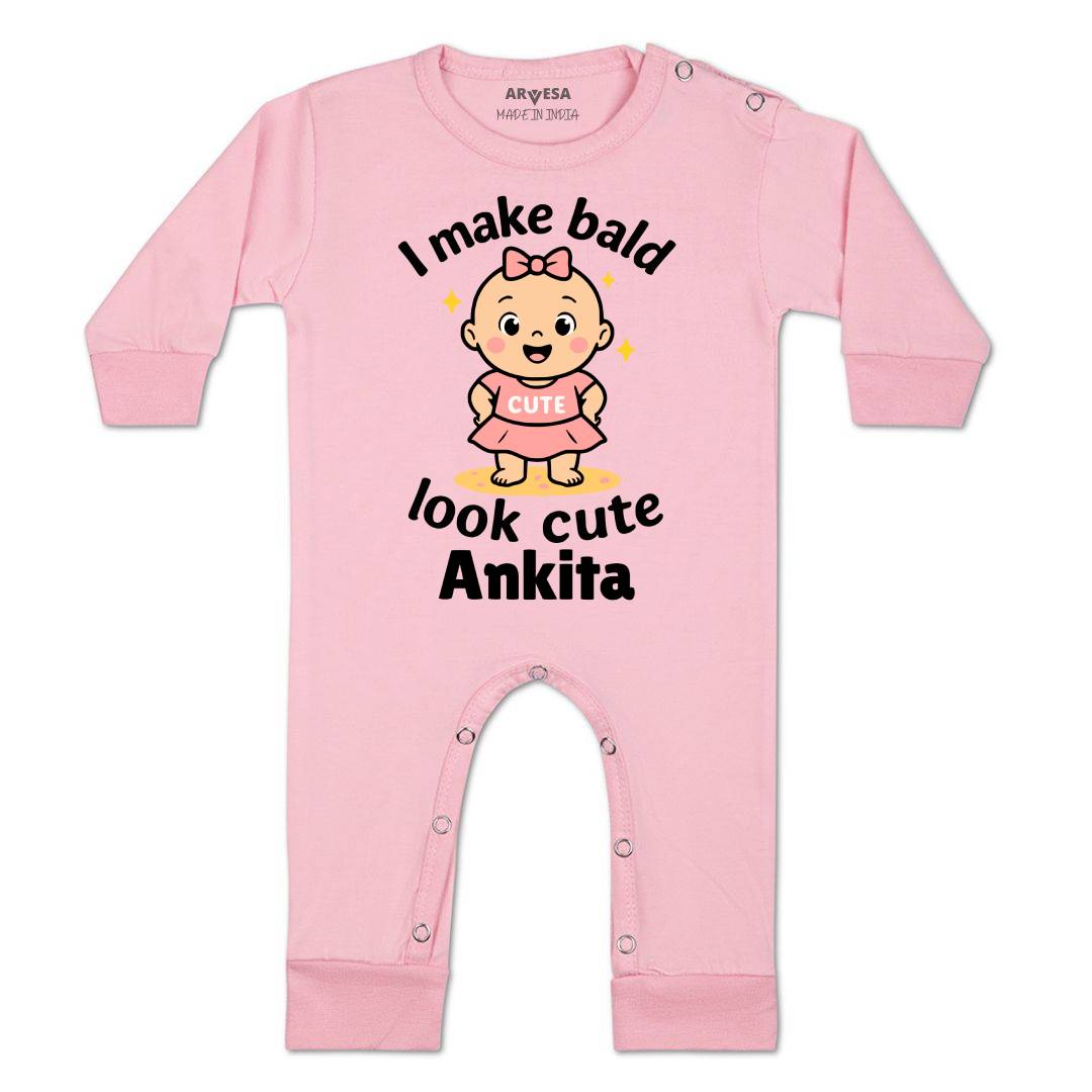 Arvesa I Make Bald Look Cute Baby Boy & Girl Dress