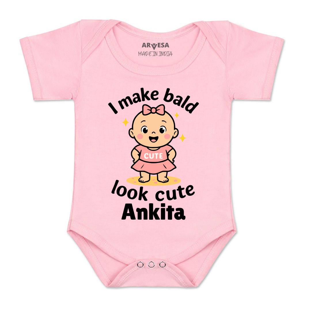Arvesa I Make Bald Look Cute Baby Boy & Girl Dress