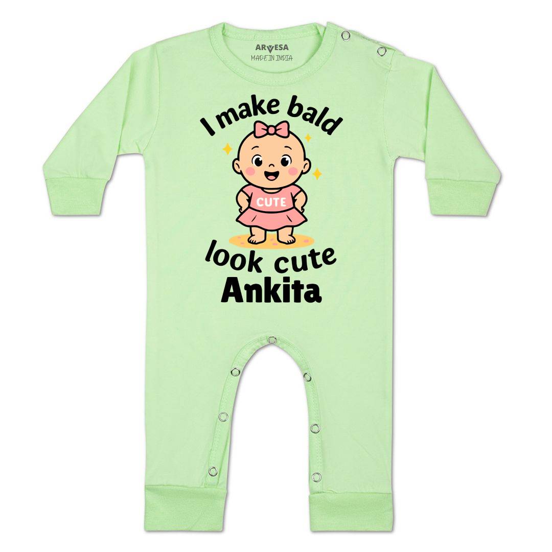 Arvesa I Make Bald Look Cute Baby Boy & Girl Dress