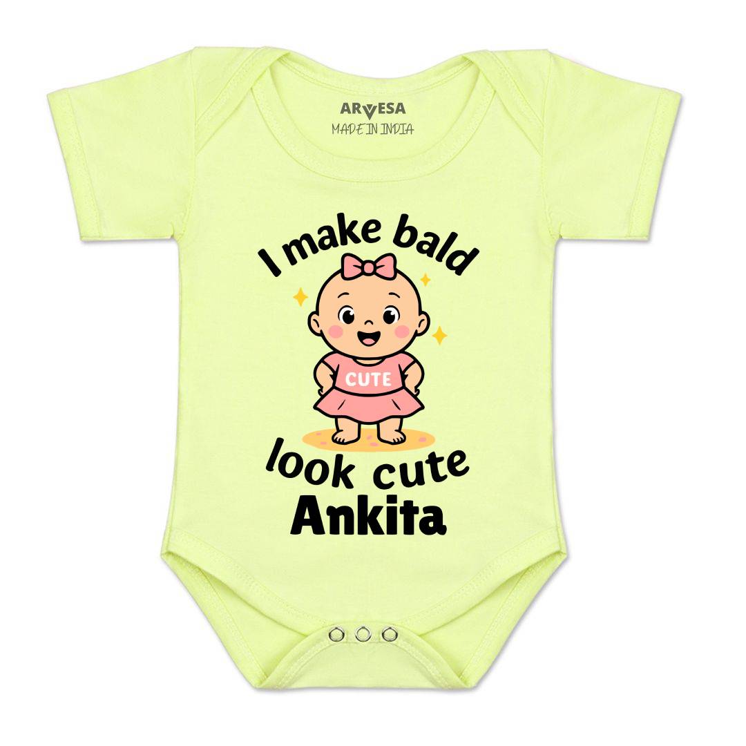 Arvesa I Make Bald Look Cute Baby Boy & Girl Dress