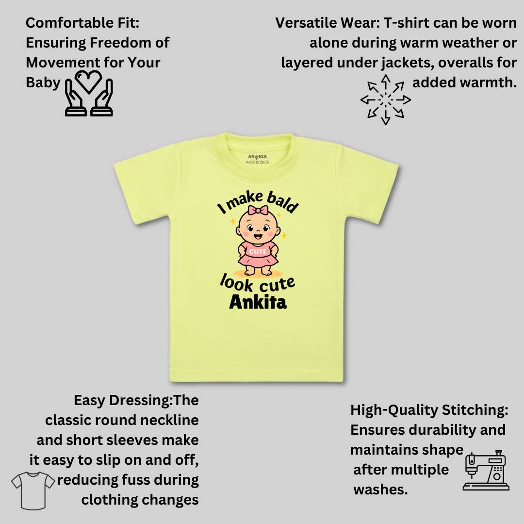 Arvesa I Make Bald Look Cute Baby Boy & Girl Dress