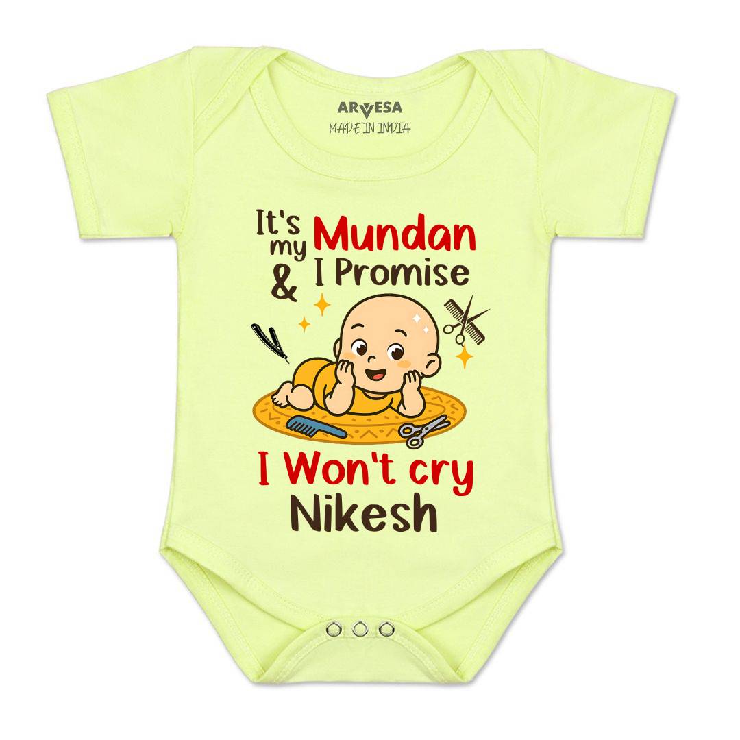 Arvesa Its Mundan I wont Cry Baby Boy & Girl Dress