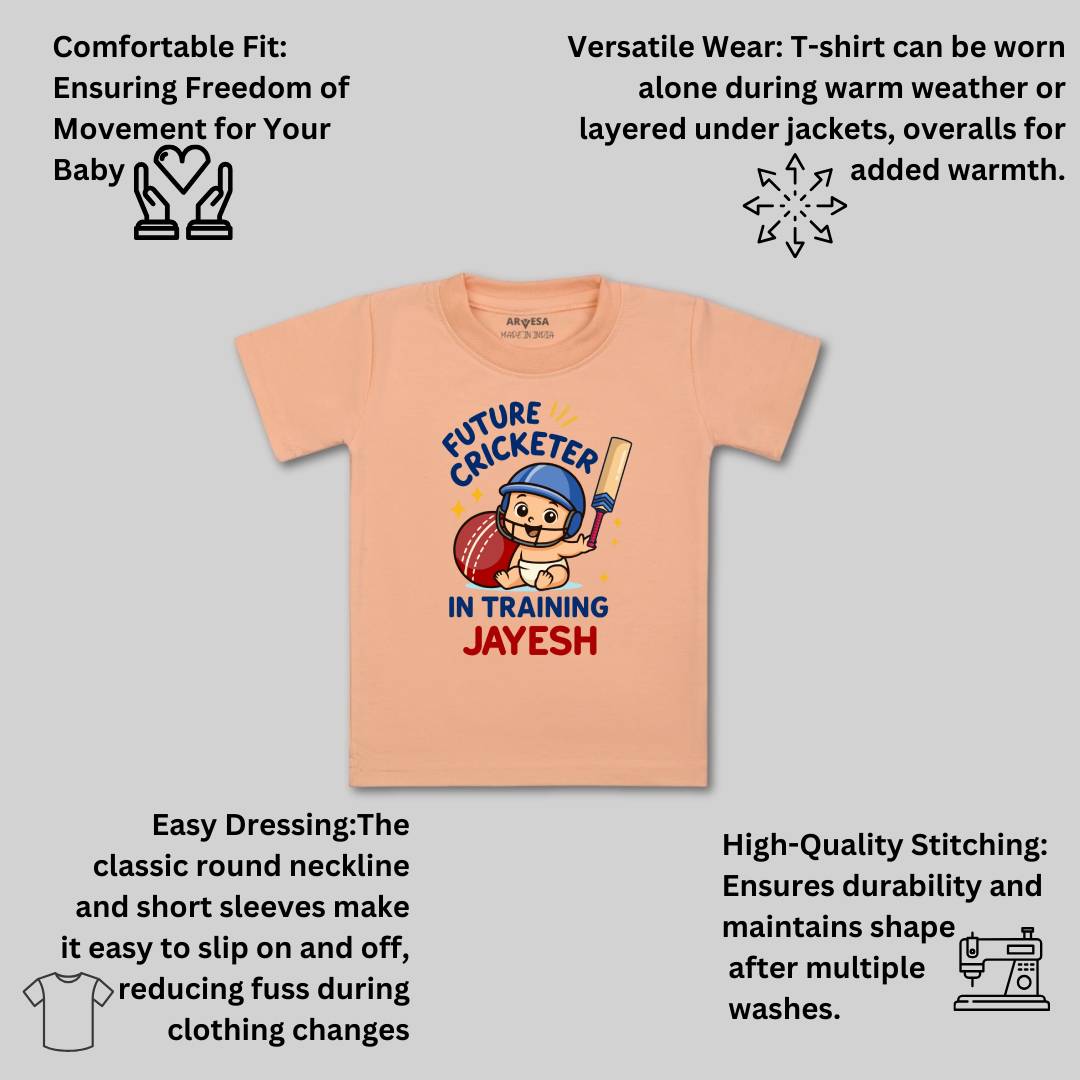 Arvesa Future Cricketer In Training Baby Boy & Girl Dress